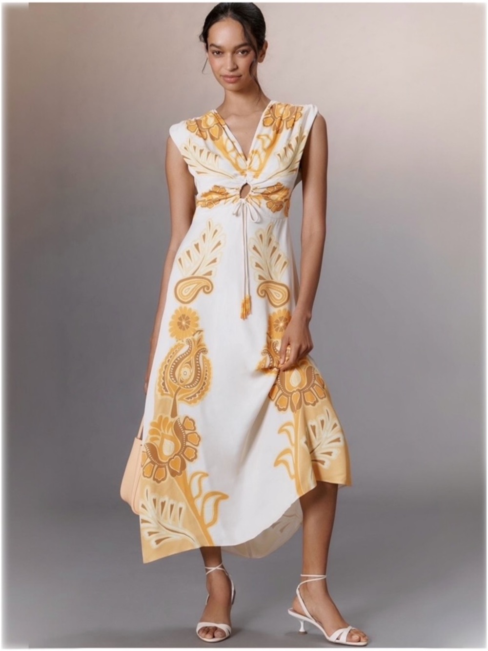 Farm Rio x Anthropologie Sleeveless V-Neck Maxi Dress | Size XS | NWT